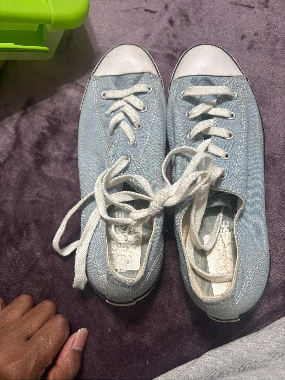 Converse Light Blue Canvas Women's Low-Top Sneakers
